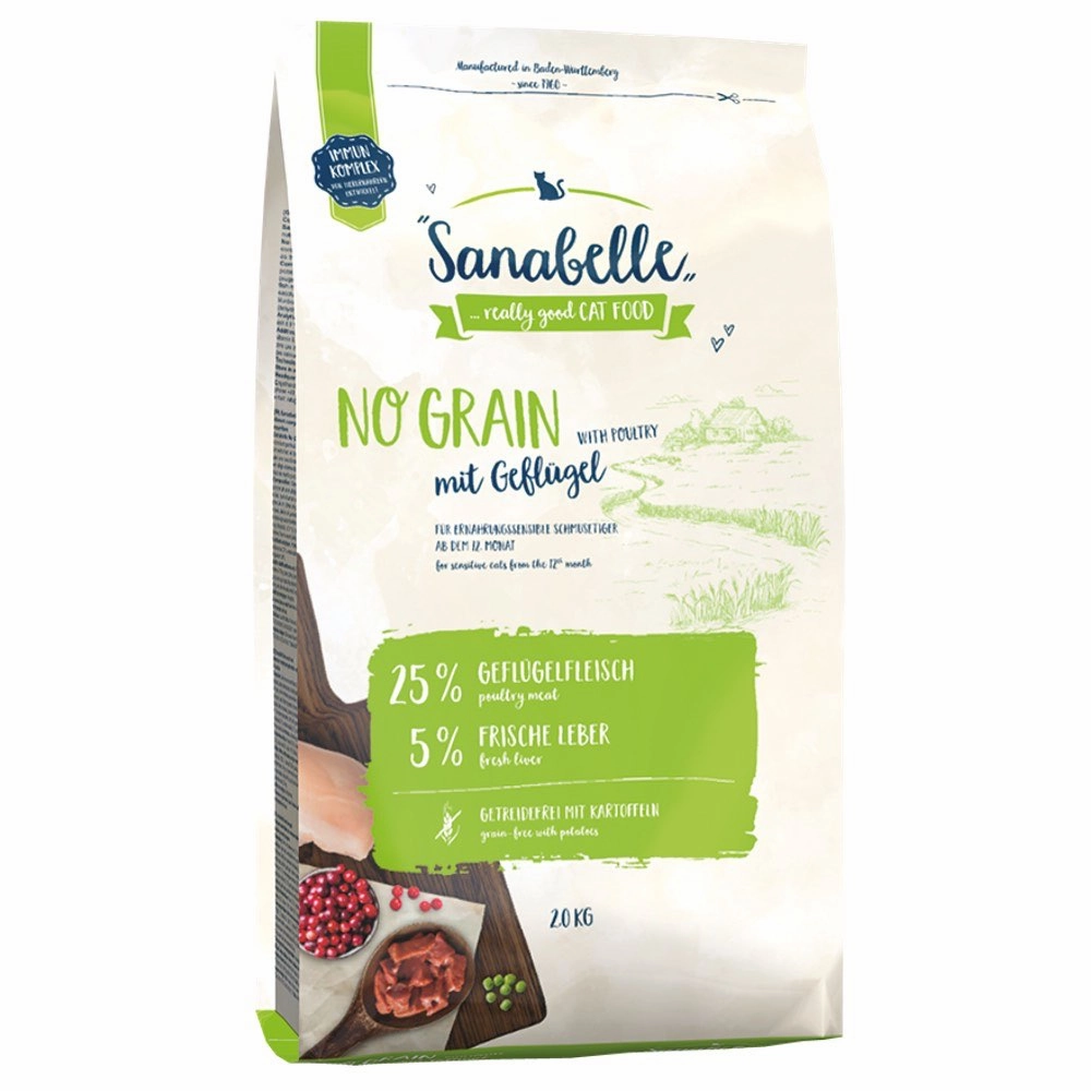 'BUNDLE DEAL': Sanabelle No Grain Poultry Dry Cat Food