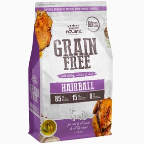 'FREE TREAT w 3lb': Absolute Holistic Hairball Turkey, Chicken & Duck Grain-Free Dry Cat Food
