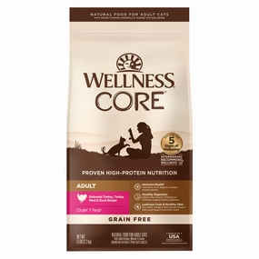 'FREE TREATS': Wellness CORE Adult Turkey, Turkey Meal & Duck Grain-Free Dry Cat Food