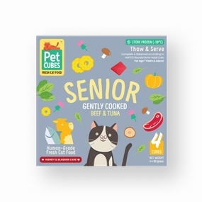 *FROZEN* PetCubes Cat Senior Gently Cooked Beef & Tuna 320g