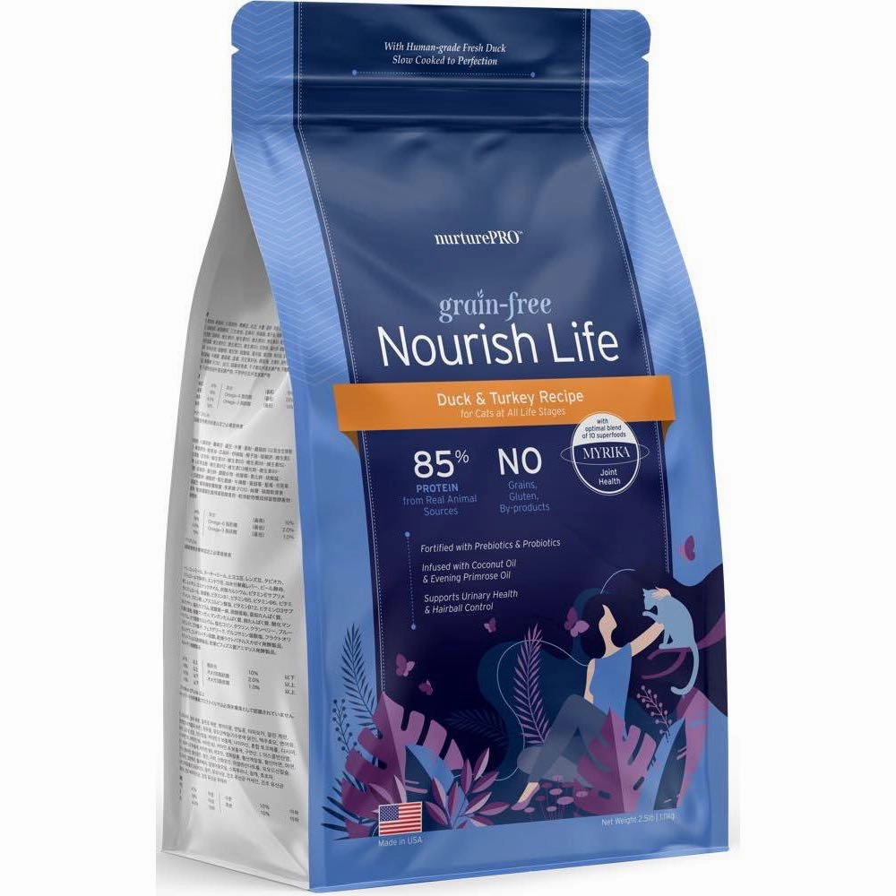 'TRIAL SPECIAL $5 OFF': Nurture Pro Nourish Life Grain-Free Dry Cat Food 0.5lb
