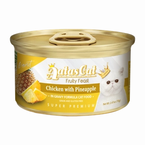 Aatas Cat Finest Fruity Feast Chicken with Pineapple in Gravy 70g