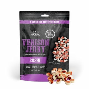 Absolute Holistic Dog Treats Venison Jerky Sushi 100g