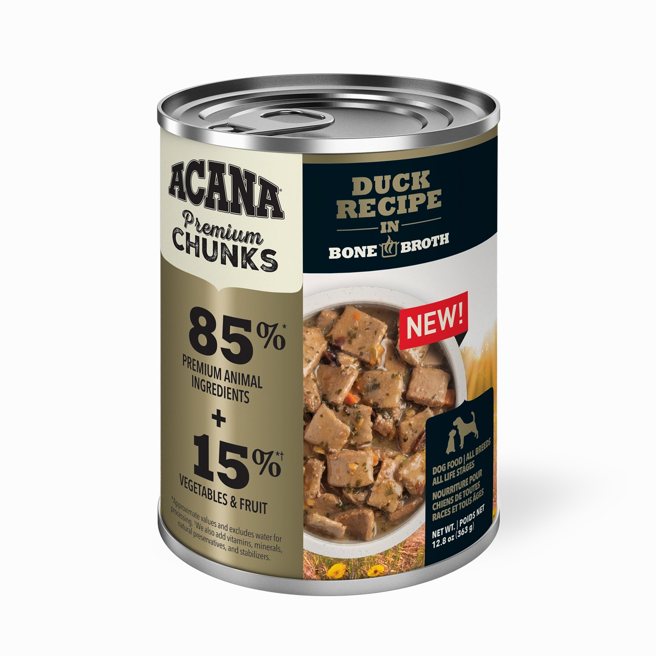 Acana Premium Chunks Grain Free Duck Recipe for Dogs