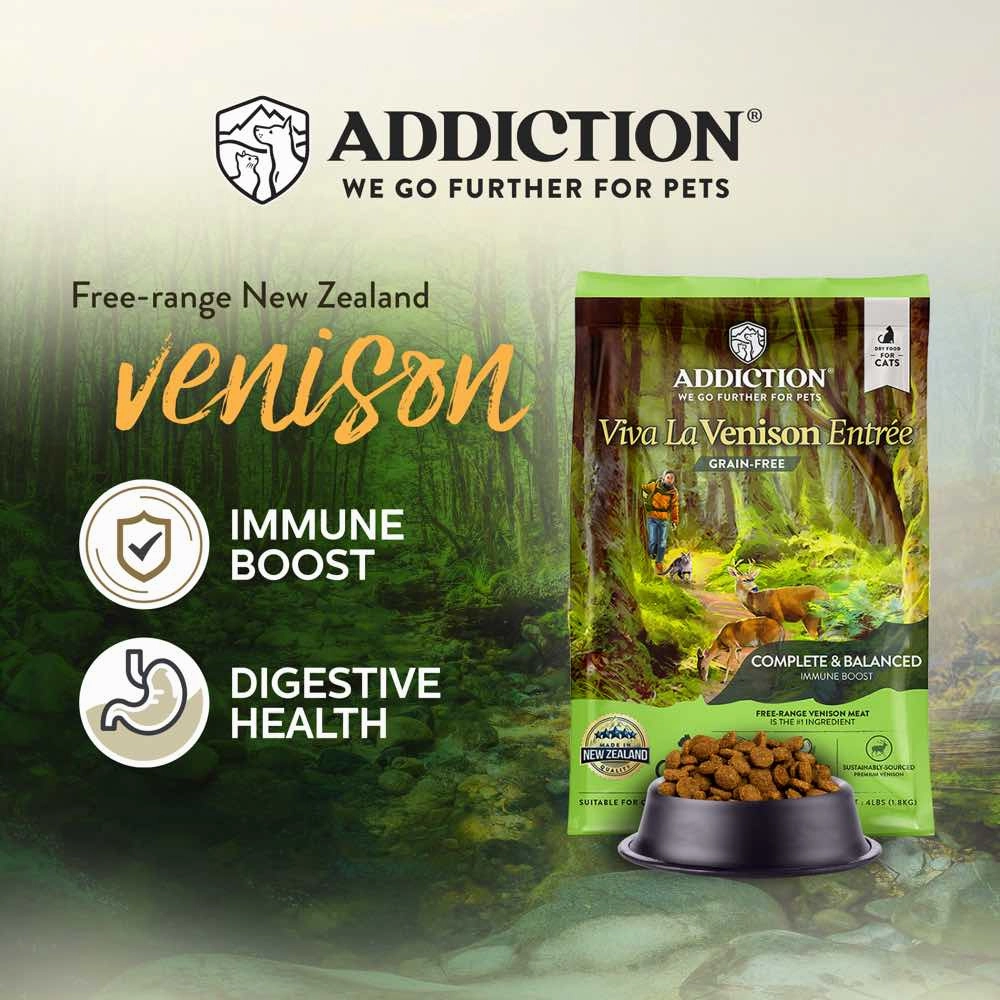 Addiction Viva La Venison Grain-Free Dry Cat Food