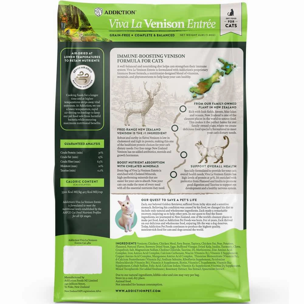 Addiction Viva La Venison Grain-Free Dry Cat Food