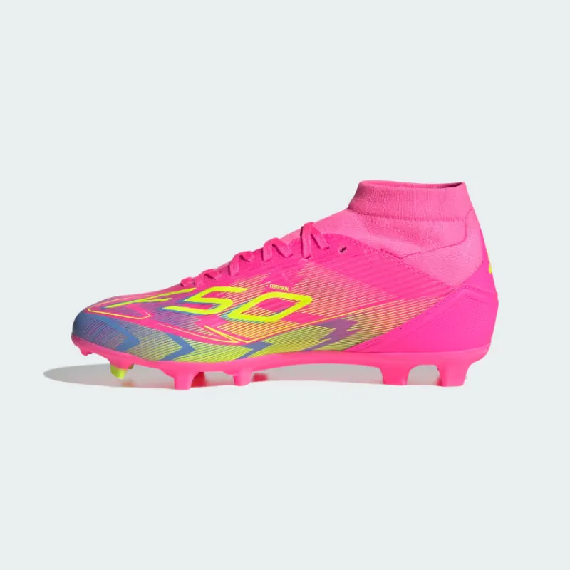 Chaussures à crampons multi-terrain adidas F50 League Mid-Cut pour femmes