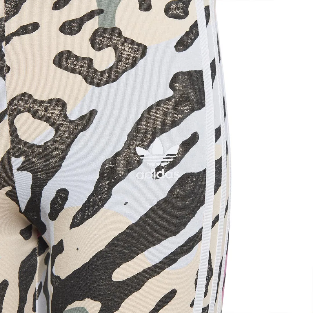adidas - Leggings à imprimé animal pour filles (Junior) (IB8604)