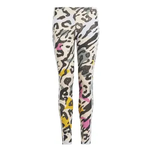 adidas - Leggings à imprimé animal pour filles (Junior) (IB8604)