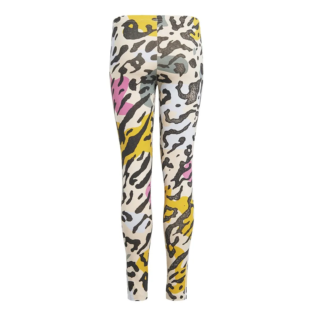 adidas - Leggings à imprimé animal pour filles (Junior) (IB8604)