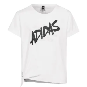 adidas - T-shirt à nœud pour filles (Junior) Danse (HR5818)