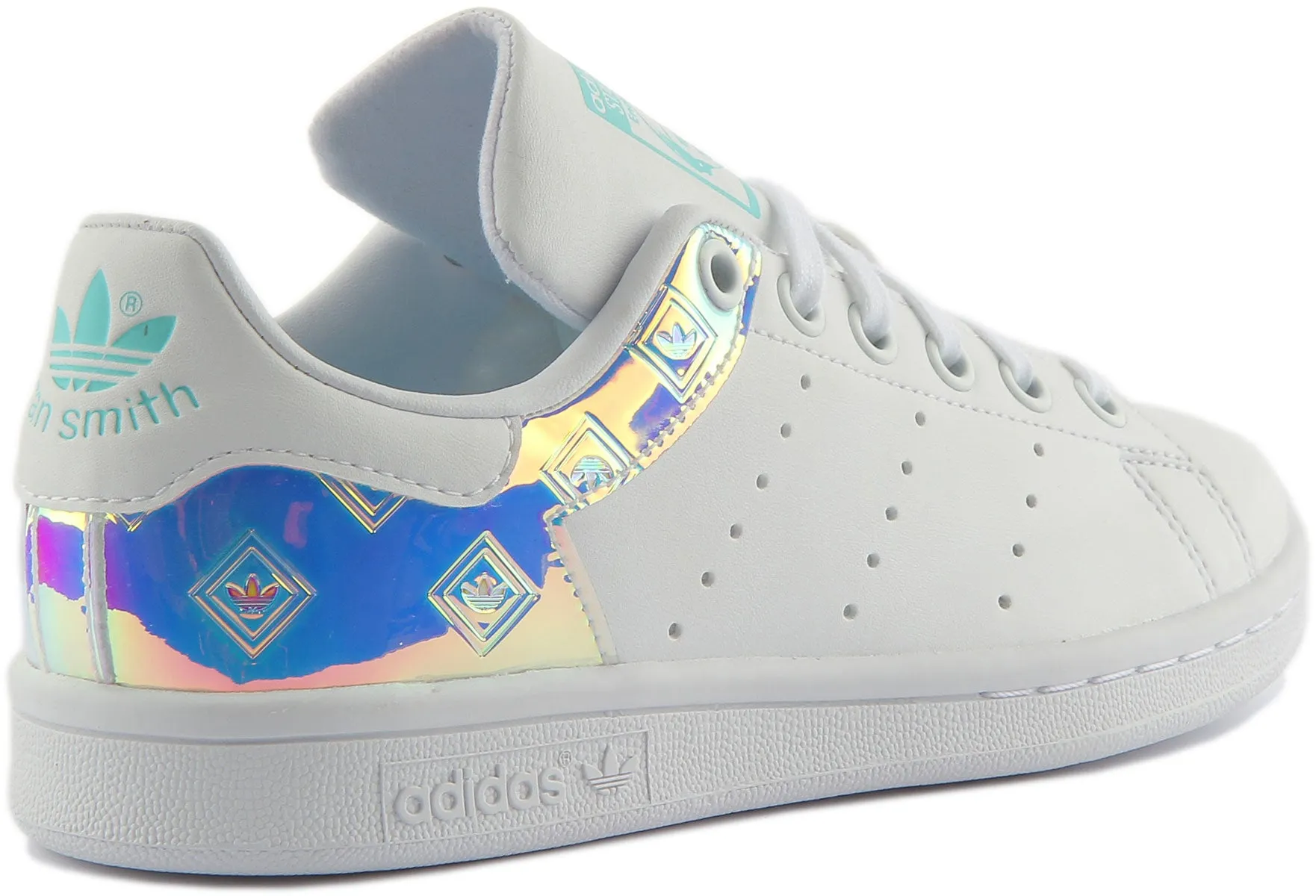 Adidas Stan Smith J En Blanc Multicolore Pour Chaussures Jeunesse Adidas