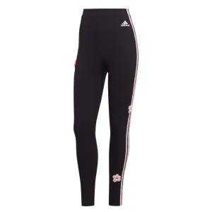 adidas - Leggings à rayures 3 avec motifs fleurs en chenille pour femme (IC0004)