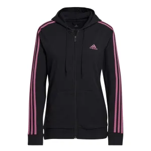 adidas - Sweat à capuche femme Essentials à fermeture éclair et bandes contrastées (HL2058)