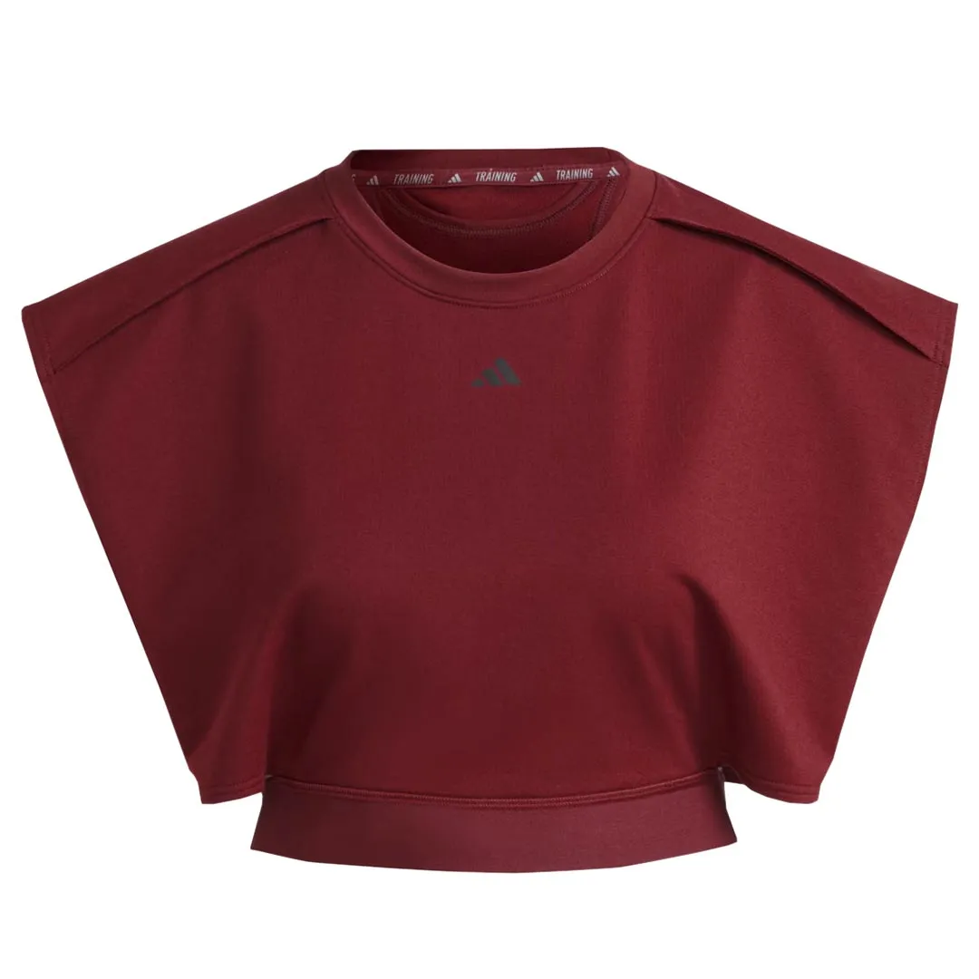 adidas - T-shirt sans manches Power Crop pour femme (IM2708)