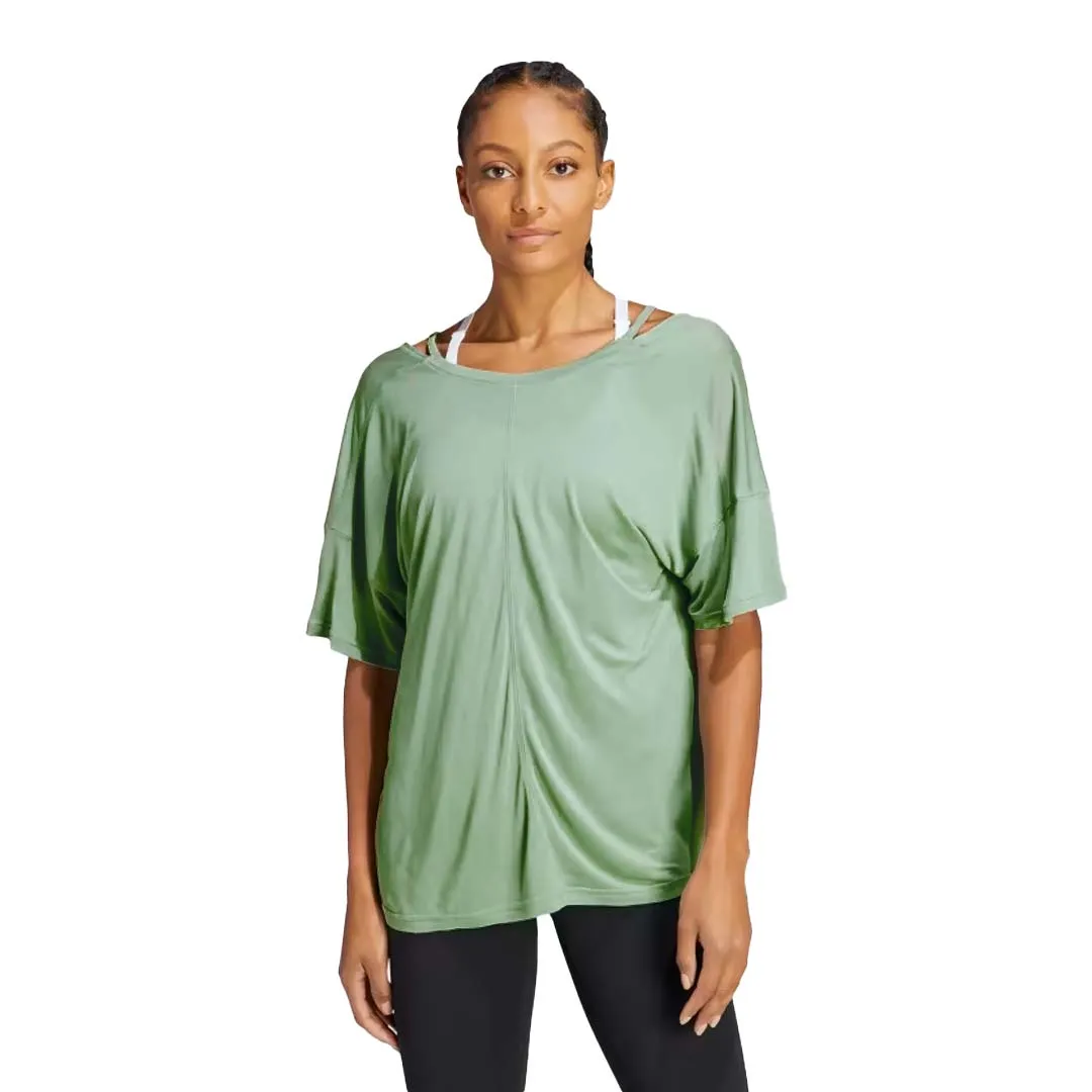 adidas - T-shirt oversize pour femme Yoga Studio (HR5078)