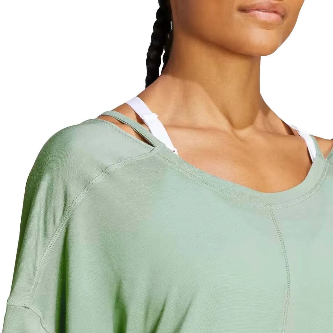 adidas - T-shirt oversize pour femme Yoga Studio (HR5078)