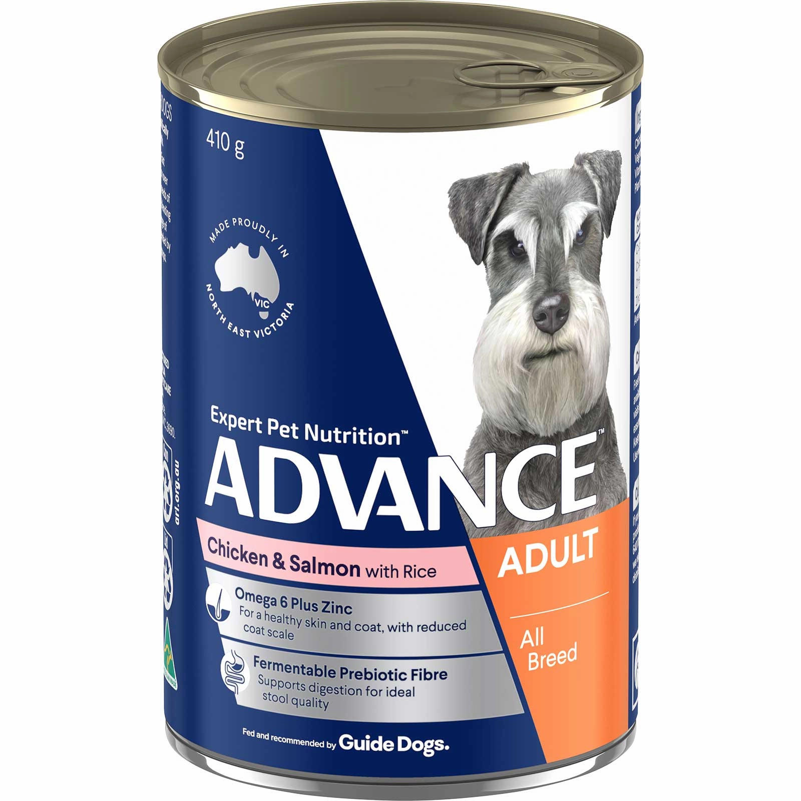 Advance Dog Food Can Adult Chicken & Salmon with Rice