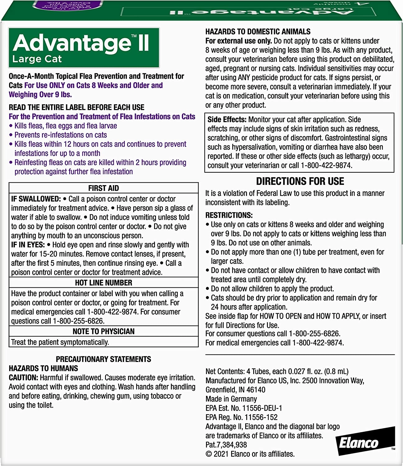 Advantage II for Cats