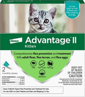 Advantage II for Kittens, 2-5 lbs