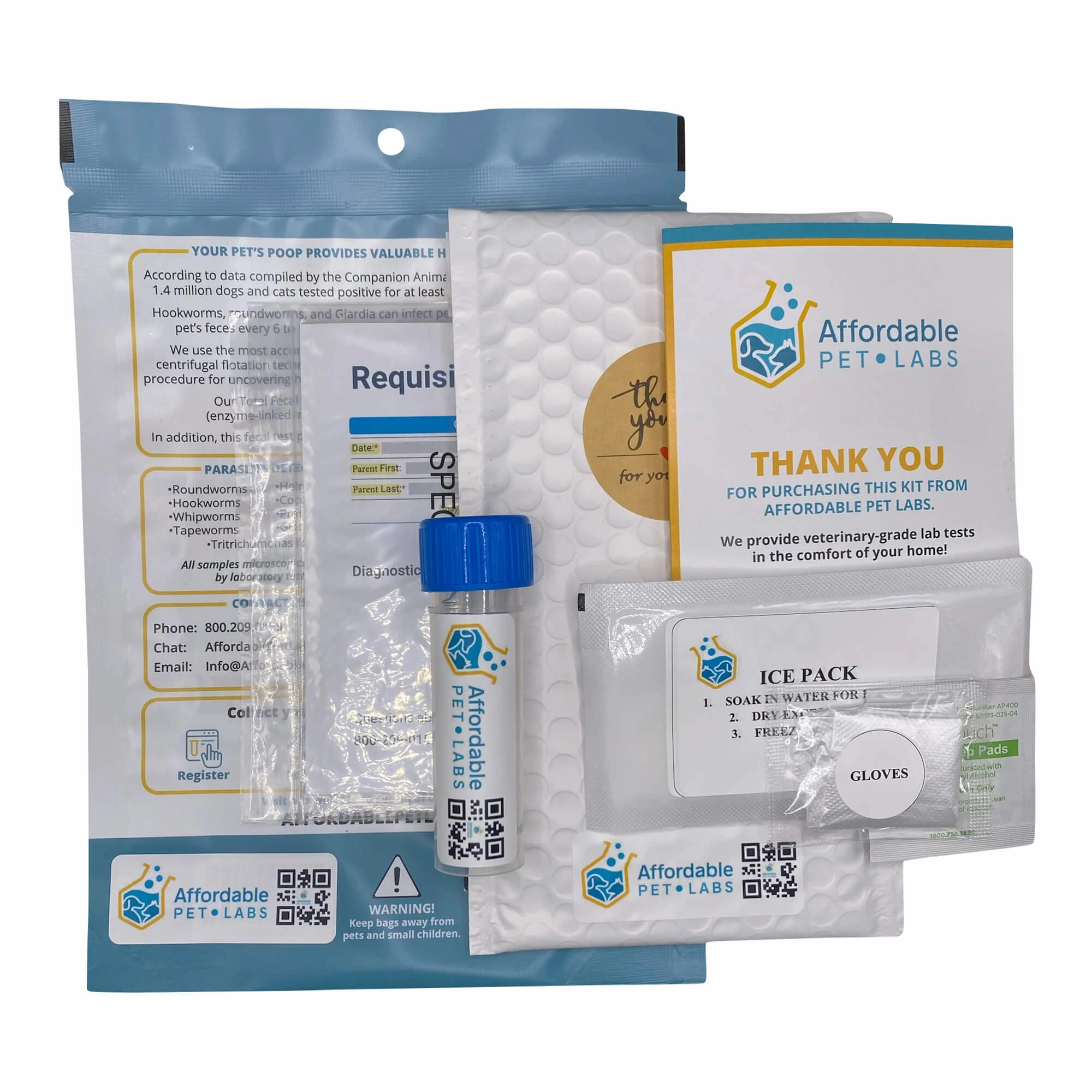 Affordable Pet Labs - Urine Cortisol / Creatinine Ratio Urine Test For Cats, Easy Home Kit