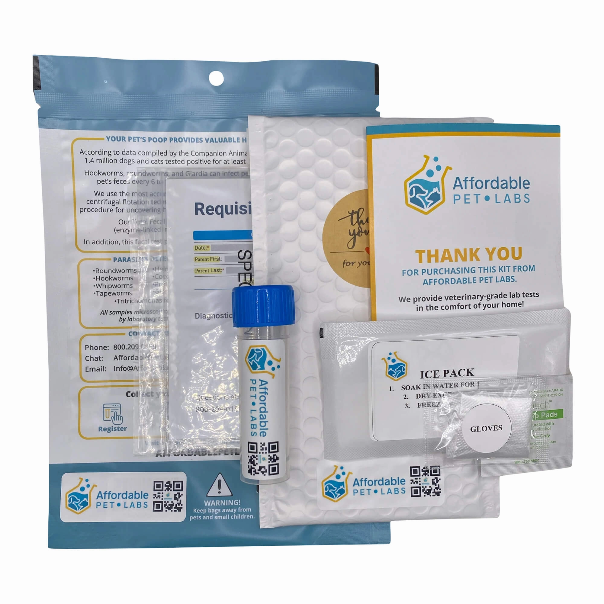 Affordable Pet Labs - Urine Cortisol / Creatinine Ratio Urine Test For Cats, Easy Home Kit
