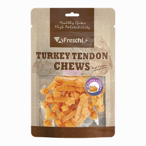 Afreschi Dog Soft Knotted Turkey Tendon Strip 80g