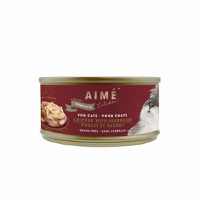 Aime Kitchen Classic Complete Cans For Cats - Chicken with Seabream 75g