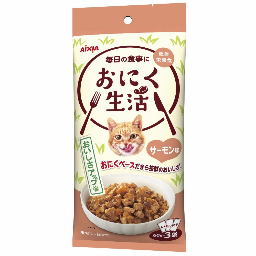 Aixia Meat Life Salmon Pouch Cat Food 180g