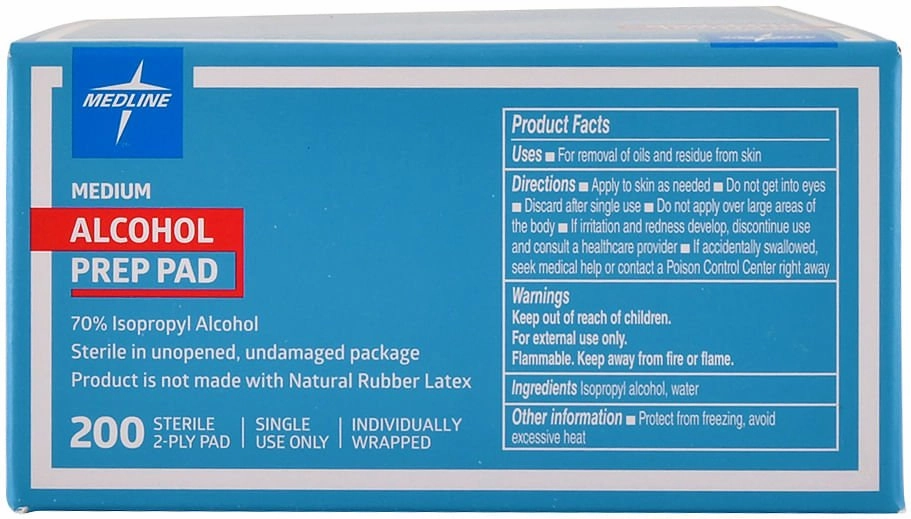Alcohol Preps, box of 200