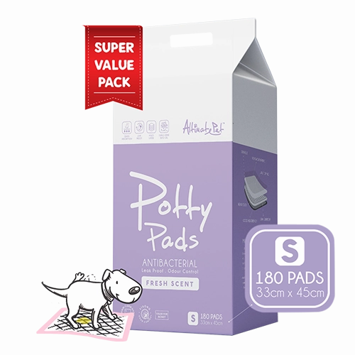 Altimate Pet Potty Pee Pads Antibacterial S 33cm x 45cm - 180pcs
