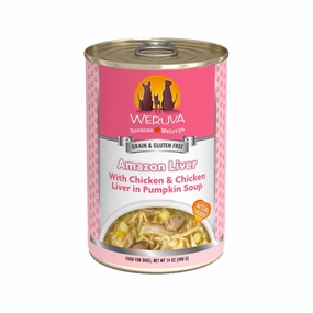 Amazon Liver Chicken & Chicken Liver in Pumpkin Soup Dog Can