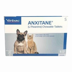 Anxitane (L-Theanine) Chewable Calming Tablets for Cats & Dogs, 50 mg