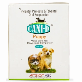 Areion Vet Cani D Deworming oral Suspension Syrup for Puppies