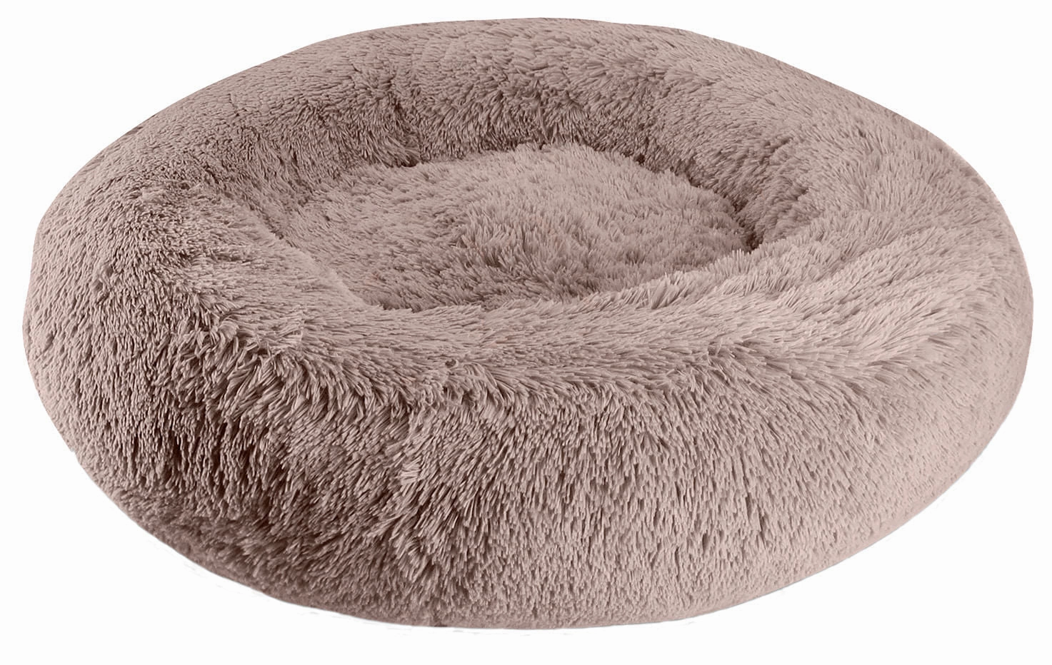 Arlee Shaggy Fur Donut Pet Bed, 39" x 11"