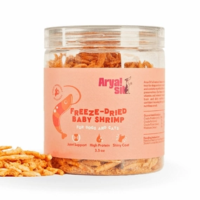 ARYA SIT Freeze-Dried Baby Shrimp Treats for Dogs & Cats