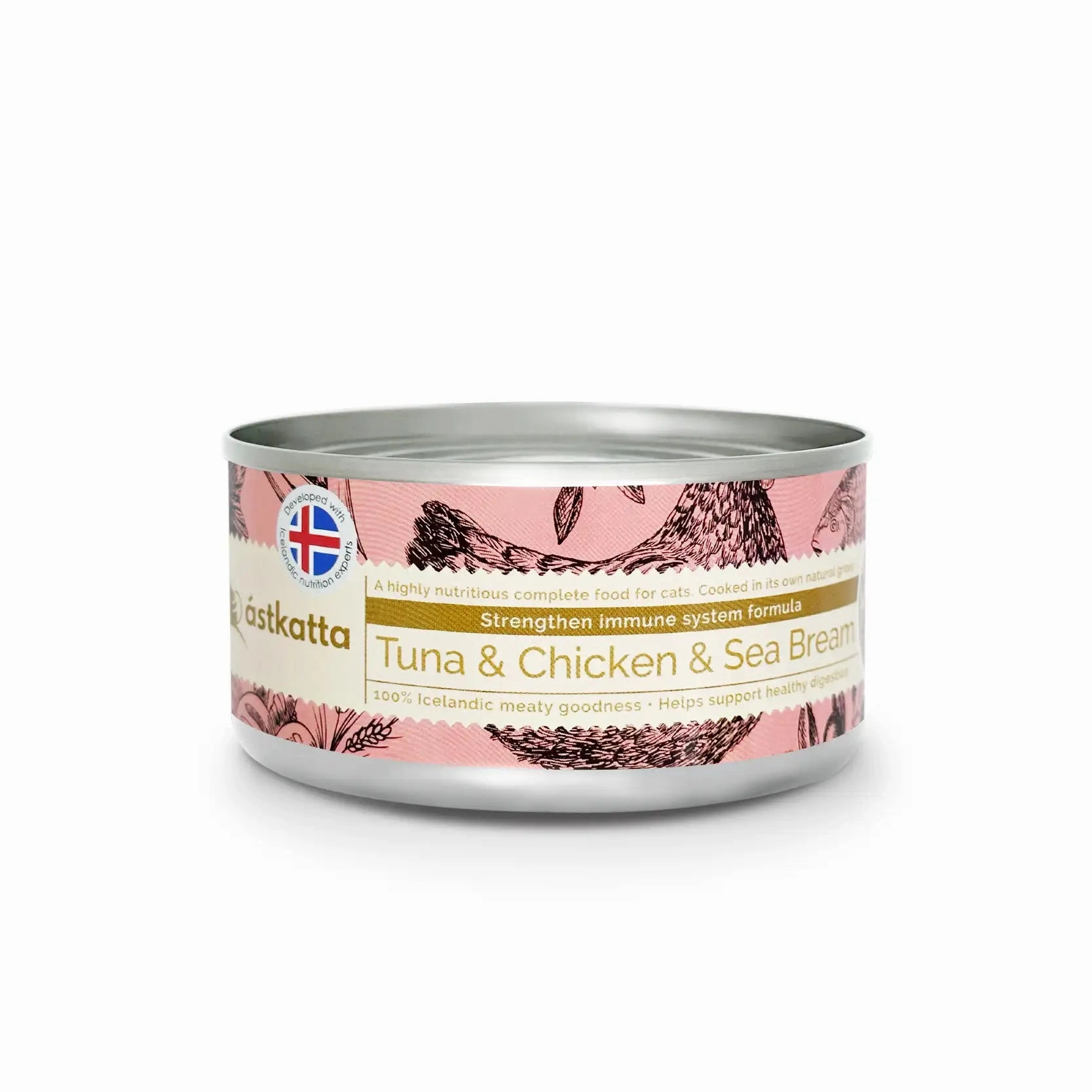 Astkatta Complete Cat Wet Food - Tuna, Chicken & Sea Bream