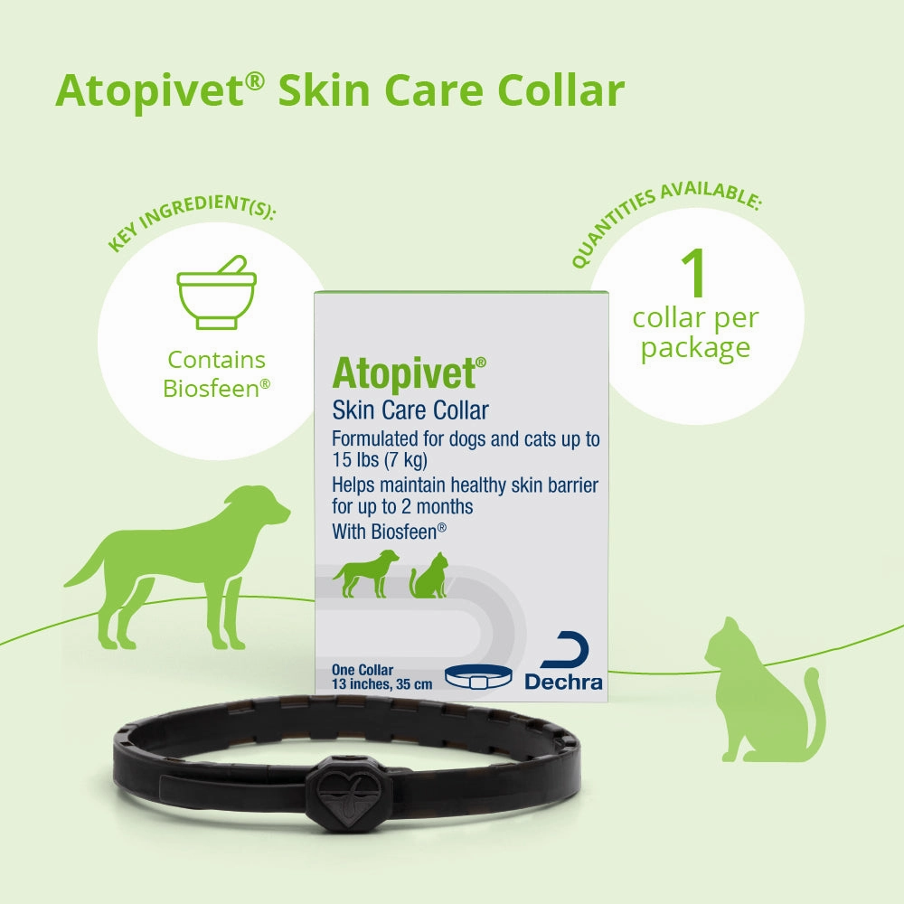 Atopivet Skin Care Collar, 13" Collar, Under 22lbs