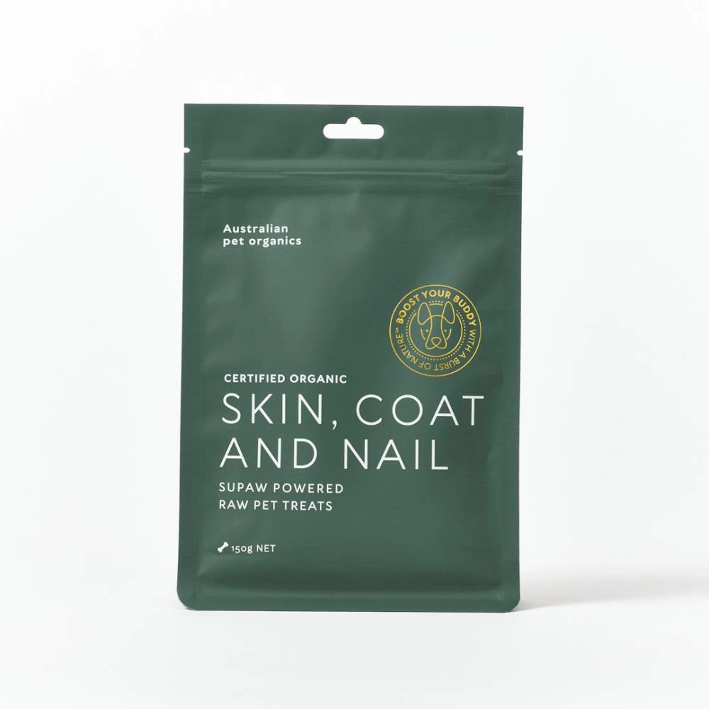 Australian Pet Organics Dog Treat Skin, Coat And Nail 150g