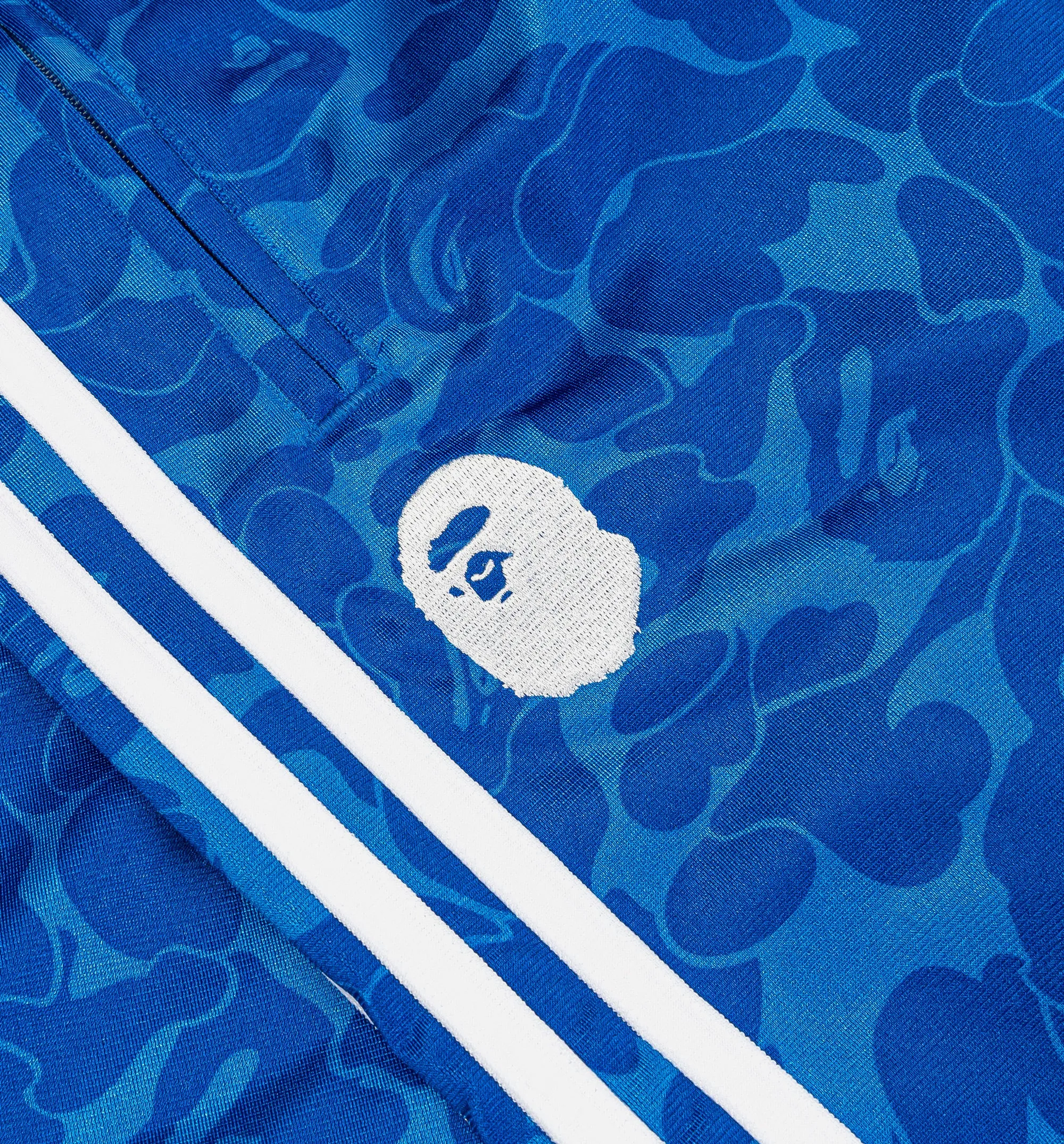 Pantalon de survêtement Bape x Adidas à motif intégral pour homme - Bleu