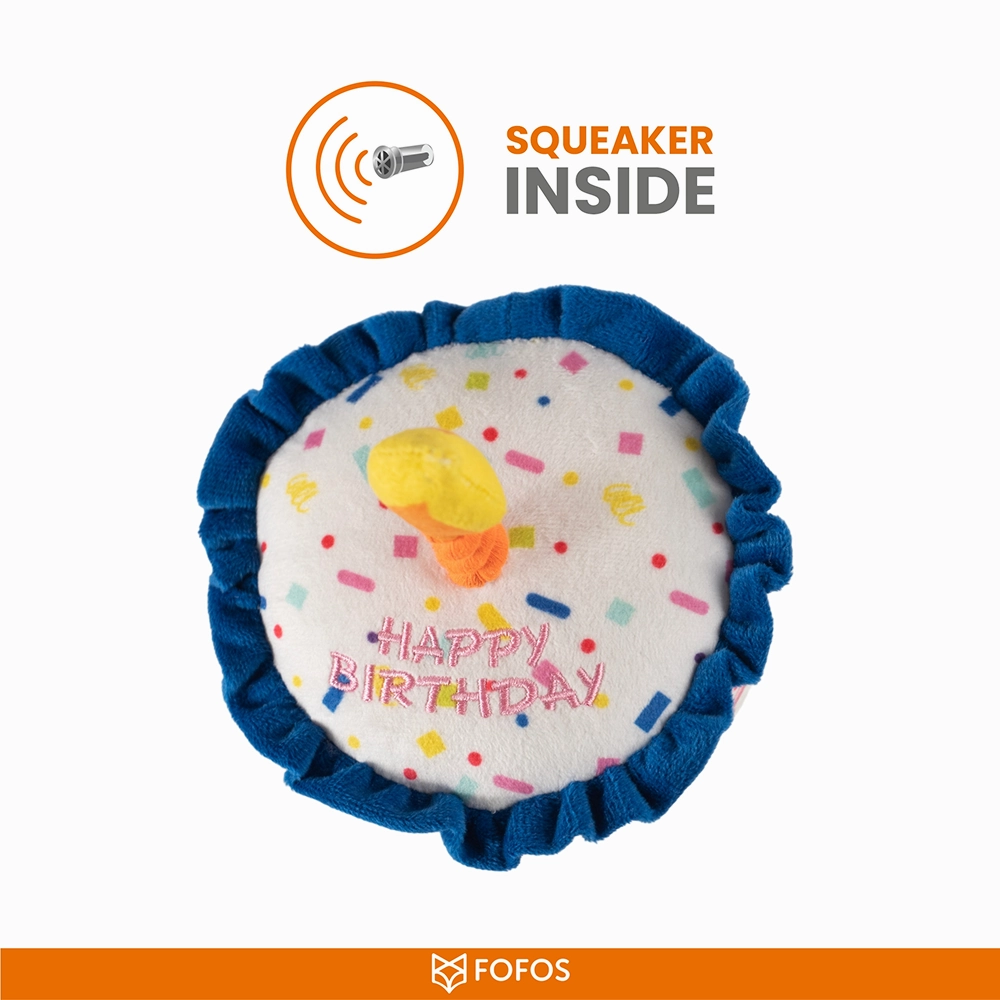 Barkbutler x Fofos Birthday Cake Plush Toy for Dogs