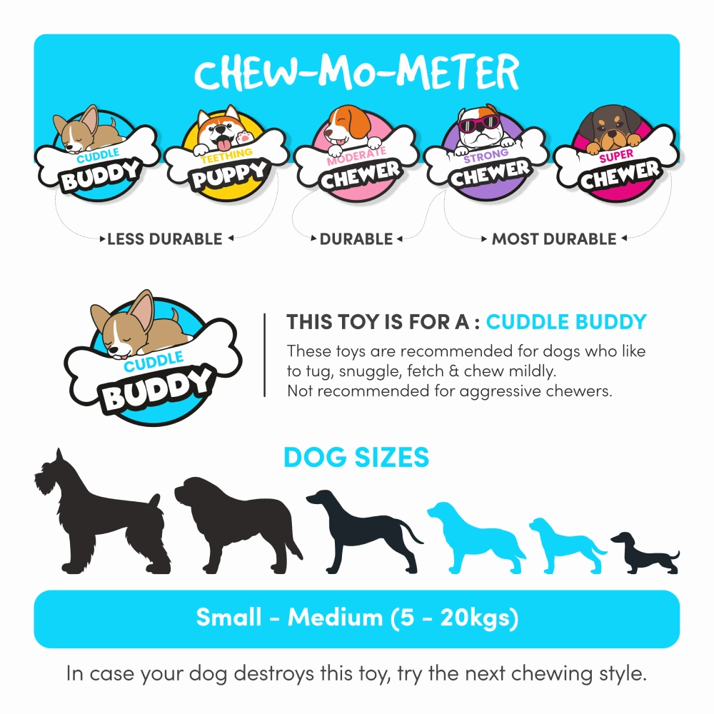 Barkbutler x Fofos Latex Bi Dinosaur Squeaky Toy for Dogs