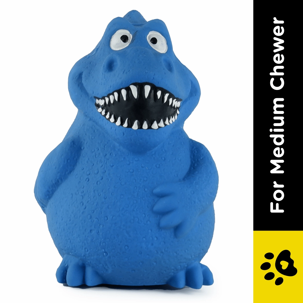 Barkbutler x Fofos Latex Bi Dinosaur Squeaky Toy for Dogs