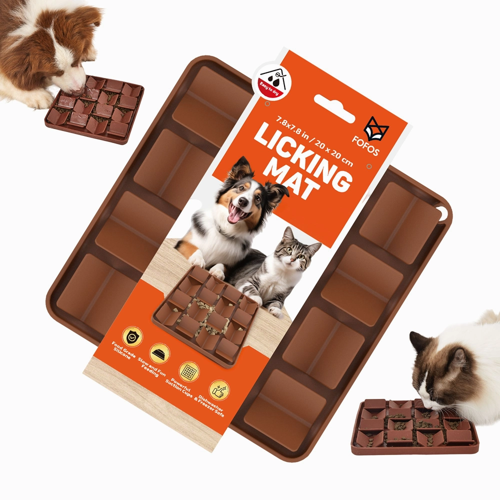 Barkbutler x Fofos Licking Mat for Dogs and Cat (Brown)