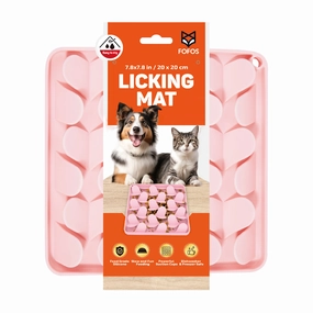 Barkbutler x Fofos Licking Mat for Dogs and Cat (Pink)