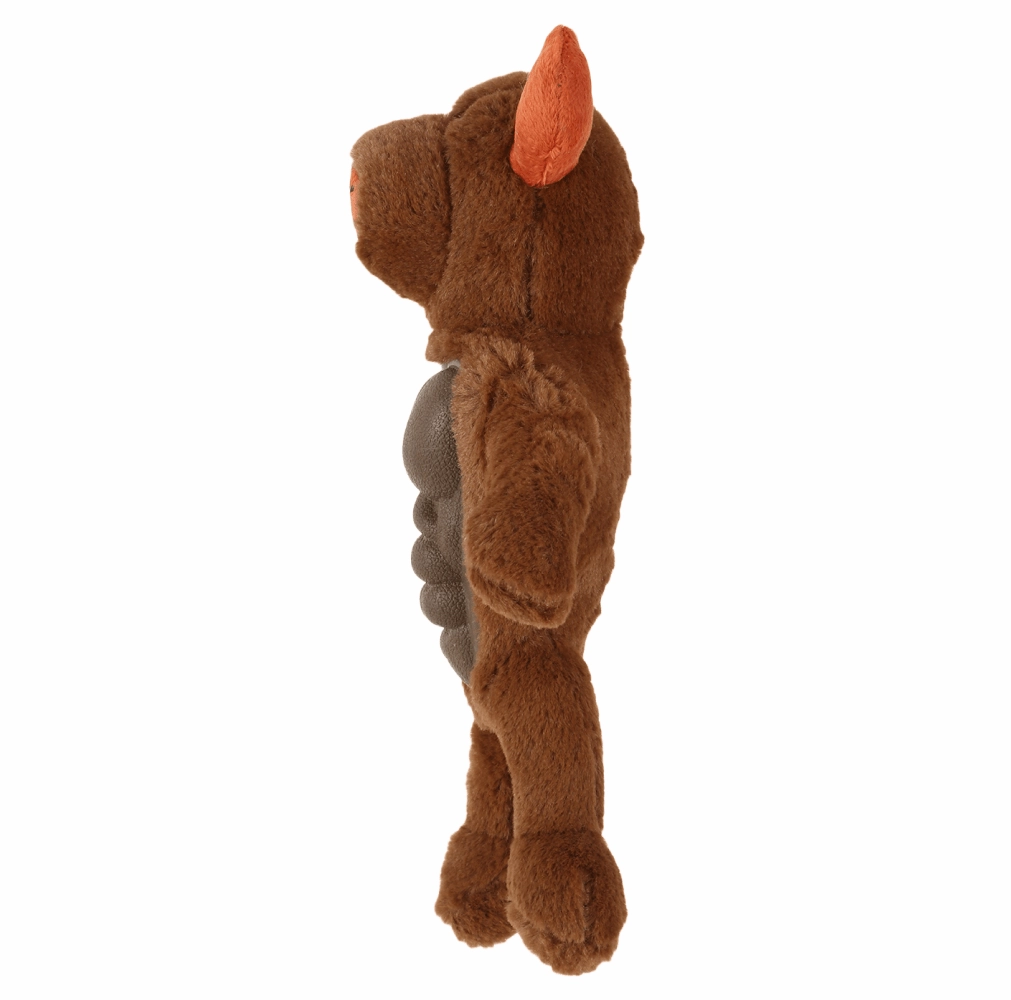 Basil Big Bull Plush Toy with Squeaky TPR for Dogs and Cats