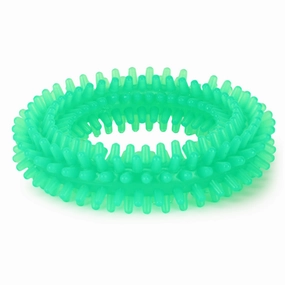 Basil Teething Ring Chew Toy for Dogs | For Medium Chewers (Green)