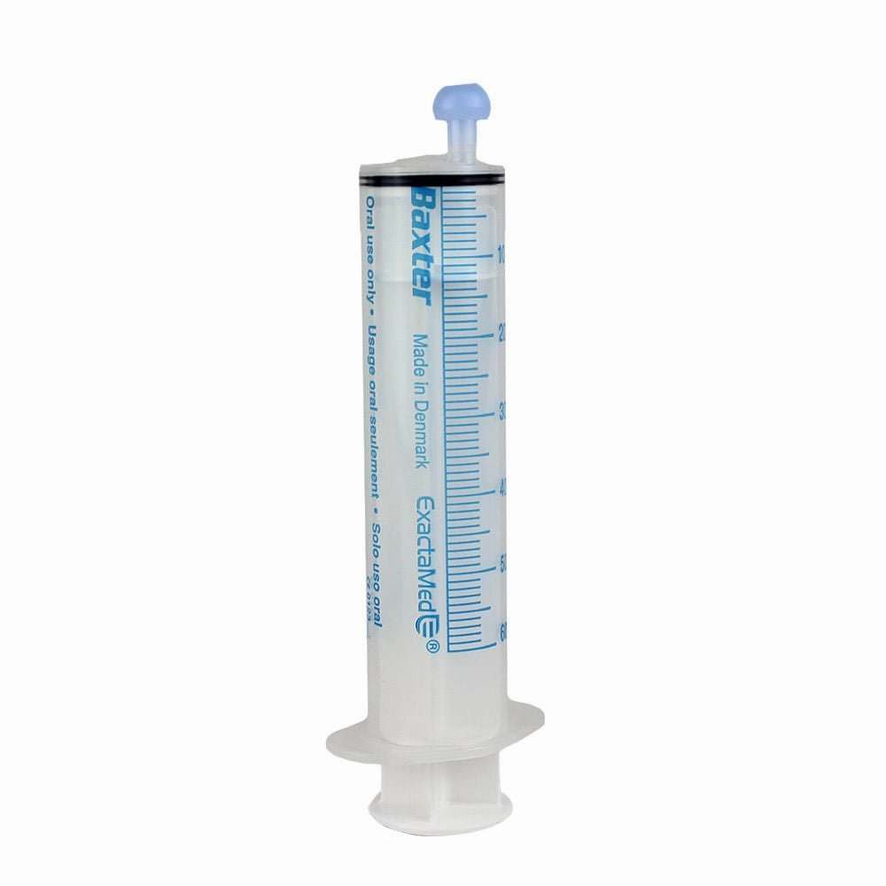 Baxter Oral Syringe, 60 cc, Excentric