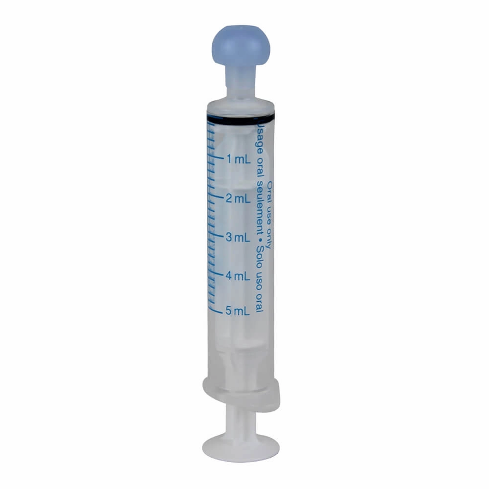 Baxter Oral Syringe, Full Plunger, Clear