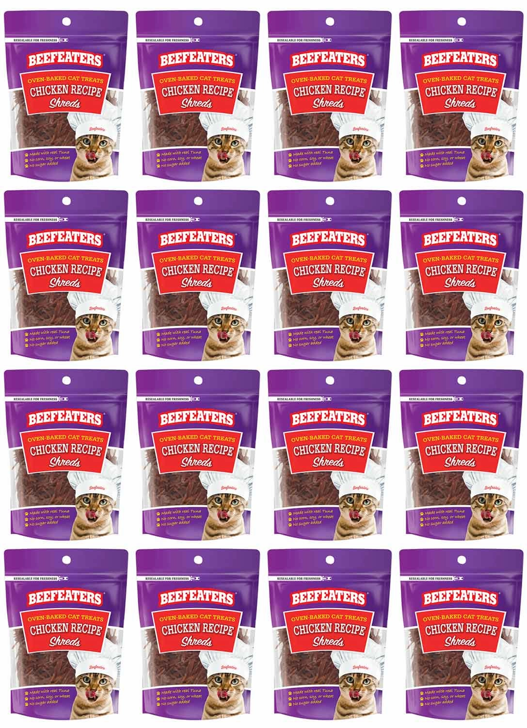 Beefeaters Chicken Fillet Shreds, 1.41 oz, Case of 12